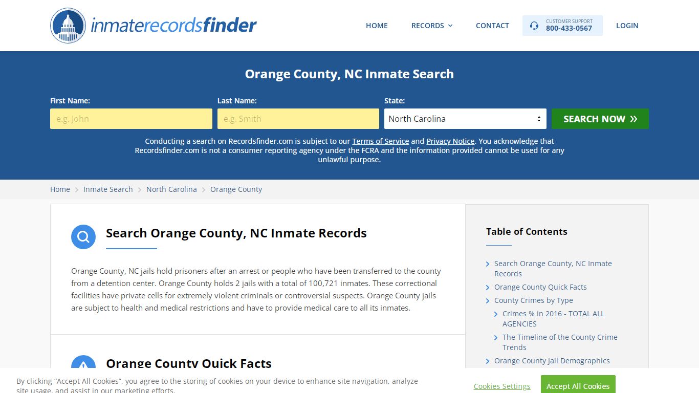Orange County, NC Inmate Lookup & Jail Records Online