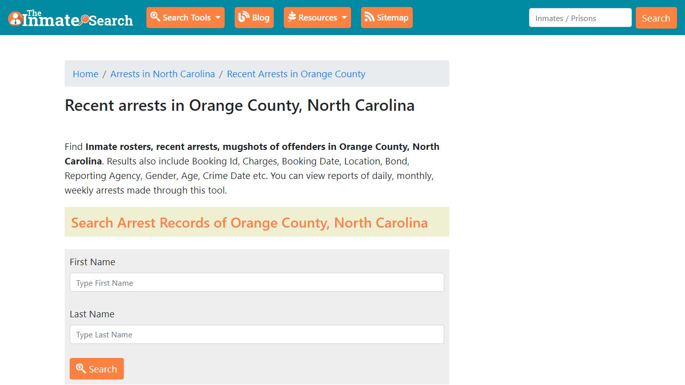 Recent arrests in Orange County, North Carolina | Mugshots ...